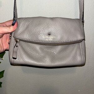 Kate Spade Taupe Leather Crossbody Bag